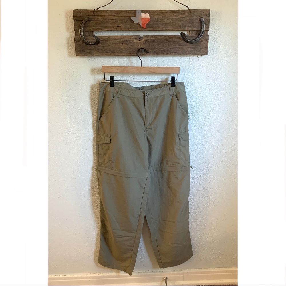 Columbia olive convertible ripstop pants women’s hiking outdoor